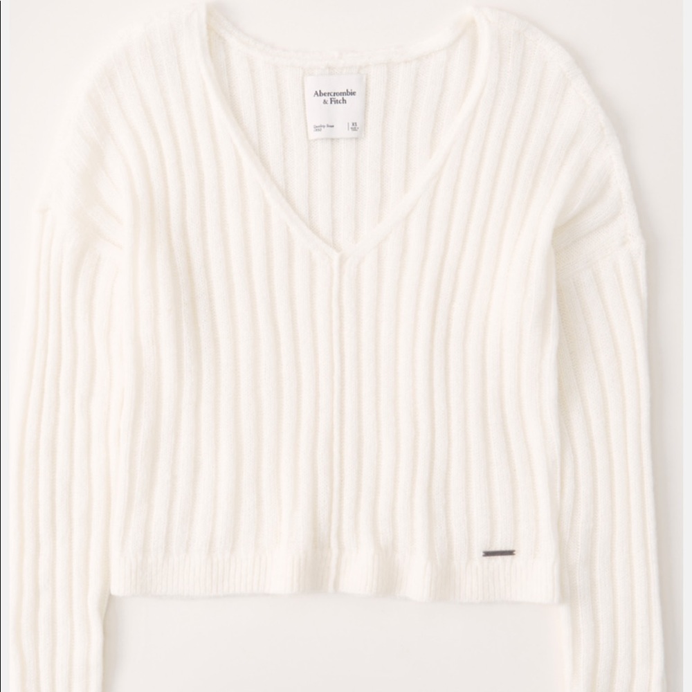 Abercrombie | Boxy V-Neck Sweater | M